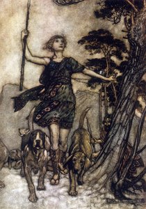 Illustration für Ein Sommernachtstraum von William Shakespeare von Arthur Rackham
