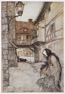 Illustration aus Der Strohhalm, die Kohle und die Bohne