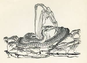 Der Laidly Wurm von Arthur Rackham