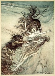 Die Rheintöchter necken Alberich, 1910
