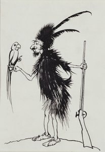 Ting-a-Ting Tang armer alter Robinson Crusoe von Arthur Rackham