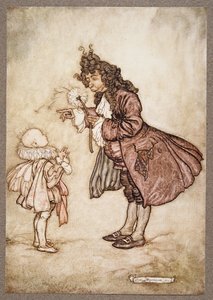 Wenn ihre Majestät die Zeit wissen will, aus Peter Pan in Kensington Gardens von J M Barrie, veröffentlicht 1906