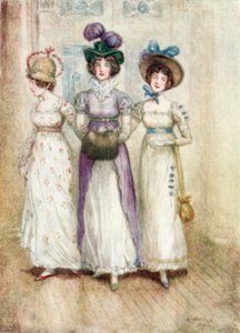 Illustration für Northanger Abbey von Jane Austen von Arthur Wallis Mills