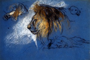 Studie eines Löwen, ca. 1905