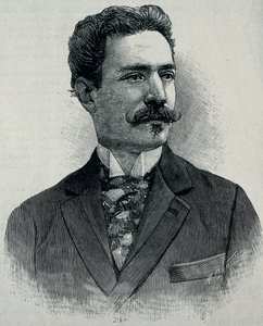 Joaquín Albarrán y Domínguez (1860 - 1912). Spanischer Urologe, geboren in Kuba. (Gravur) von Artist Unknown