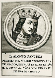 Alfonso I, „Der Kämpfer“ (1073-1134). König von Aragon und Navarra (1104-1134). von Artist Unknown