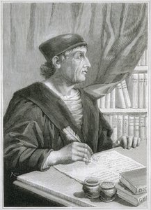Antonio de NEBRIJA (Antonio Martinez de Cala y Xarava, Antonius Nebrissensis, Antonius Lebrixen) (1441-1522). Englischer Humanist und Grammatiker. Gravur