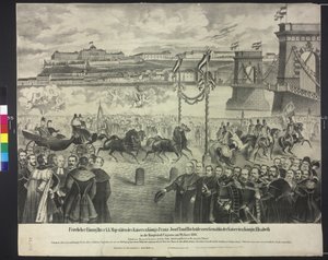 Ankunft des Kaiserpaars im Hoflager in Budapest am 29. Januar 1866