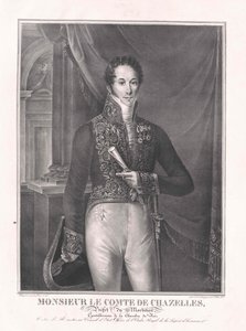 Augustin-Jean-Baptiste-Louis-Marie Comte Chazelles von Artist Unknown