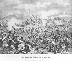 Schlacht von Solferino von Artist Unknown