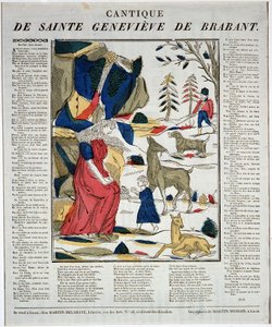 Cantique de sainte Geneviève de Brabant - Holzstich