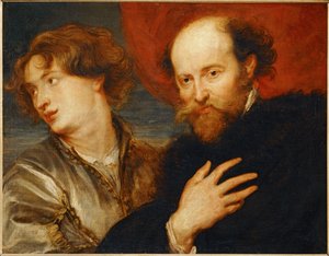 Doppelporträt idealisiert von van Dyck und Rubens von Artist Unknown