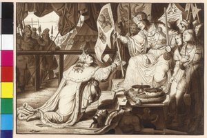 Kaiser Rudolf belehnt König Ottokar mit Böhmen und Mähren