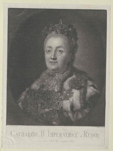 Kaiserin von Russland Katharina II von Artist Unknown