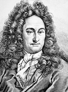 G W Leibniz Gottfried Wilhelm (Gravur)