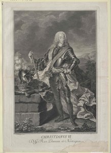 König von Dänemark Christian VI. von Artist Unknown