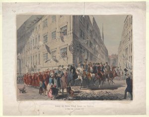 Umzug des Barons Jellacic Ban von Kroatien von Artist Unknown