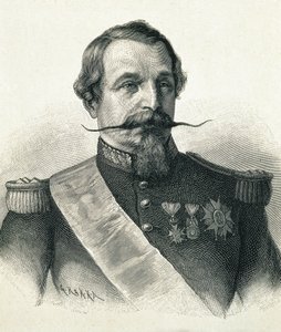 NAPOLEON III, Charles-Louis Napoleon Bonaparte (1808-1873). Präsident der 2. Republik (1848-1852) und Kaiser von Frankreich (1852-1870). Porträt von Napoleon III. Gravur. von Artist Unknown