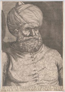 Osmanischer Herrscher in Algier Chaireddin Barbarossa
