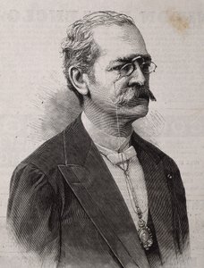 PALMA, Ricardo (1833-1919). Peruanischer Autor, Gelehrter, Bibliothekar und Politiker. Gravur. von Artist Unknown