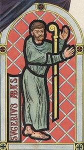 Porträt von Abt Suger von Artist Unknown