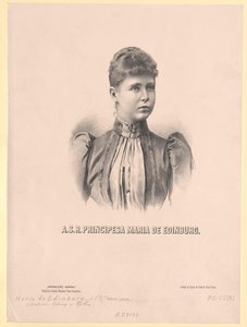 Prinzessin von Sachsen-Coburg-Gotha Mary von Artist Unknown