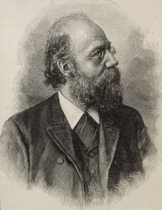 Heinrich Rickert (1863-1936). Deutscher Philosoph, einer der führenden Neukantianer. Gravur von Artist Unknown
