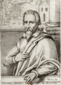 Miguel Servet (1511-1553). Spanischer Arzt und Theologe. Xylographie. FRANKREICH. ILE-DE-FRANCE. Paris. Nationalbibliothek
