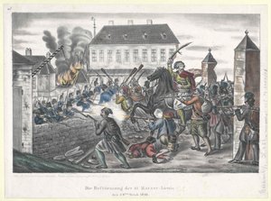 Der Angriff auf die St. Marxer-Linie am 28. Oktober 1848