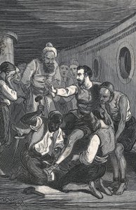 Die Trinidadianer Fray Juan Gil und Fray Anton de la Bella befreiten Cervantes 1580 aus der Gefangenschaft in Algier (Stich) von Artist Unknown