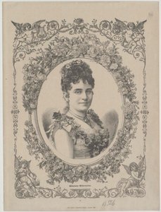Wilhelmine Mitterwurzer (Druck) von Artist Unknown