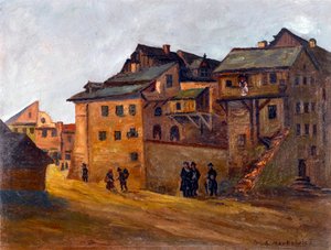 Ansicht des jüdischen Viertels in Krakau, Polen von Artur Markowicz
