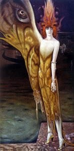 Porträt der Marchesa (Marquise) Luisa Casati (1881-1957), von Arturo Martini (1885-1947) im Jahr 1912