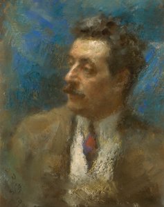 Porträt von Giacomo Puccini von Arturo Rietti