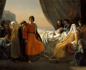 Der Tod des Heiligen Ludwig, um 1817 von Ary Scheffer