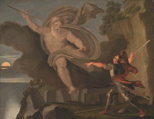 Fingals Kampf mit dem Geist von Loda von Asmus Jacob Carstens