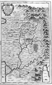 Karte des Garten Eden, 1675 von Athanasius Kircher