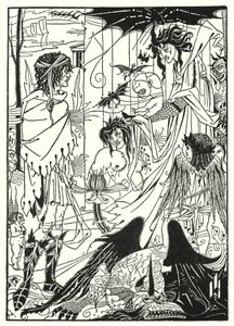 Träume (Stich) von Aubrey (after) Beardsley
