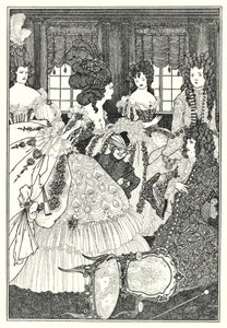 Die Schlacht der Schönen und der Schönen (Gravur) von Aubrey (after) Beardsley