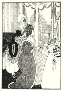 Die Toilette (Gravur) von Aubrey (after) Beardsley