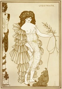 Aubrey Beardsley (1872-1898) Illustration für „Lysistrata“ von Aubrey Beardsley