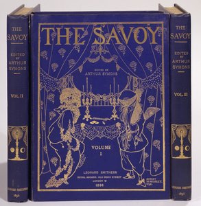 Umschlaggestaltung für The Savoy, Bände I-III, herausgegeben von Arthur Symons, veröffentlicht von Leonard Smithers 1896