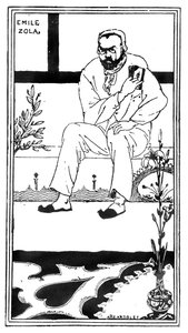 Emile Zola, 1893 von Aubrey Beardsley