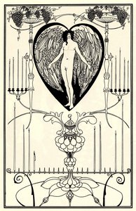 Illustration für Der Spiegel der Liebe von Marc-André Raffalovich, 1895 von Aubrey Beardsley