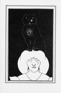Illustration für die Geschichte Die schwarze Katze von Edgar Allan Poe, 1894-1895