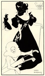 Einladungskarte zur Eröffnung des Golfclubs, 1894 von Aubrey Beardsley