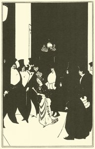 Lady Golds Begleitung von Aubrey Beardsley