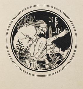 Merlin aus einem Buch mit fünfzig Zeichnungen