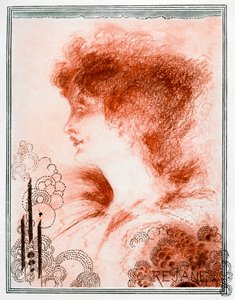 Porträt einer Frau, 1898 von Aubrey Beardsley