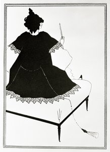 Salome, Dirigentin oder die Frau mit dem Dildo, ca. 1894 von Aubrey Beardsley